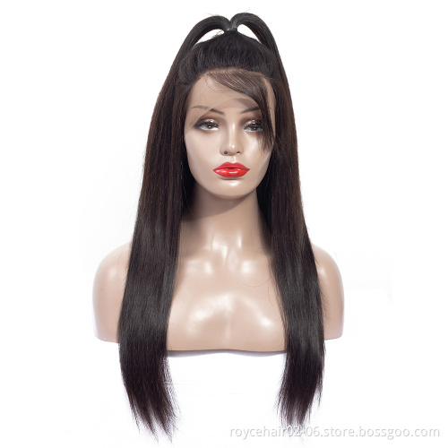 Real Unprocessed Virgin Cuticle Aligned Brazilian Human Hair Lace Front Wigs for Black Women